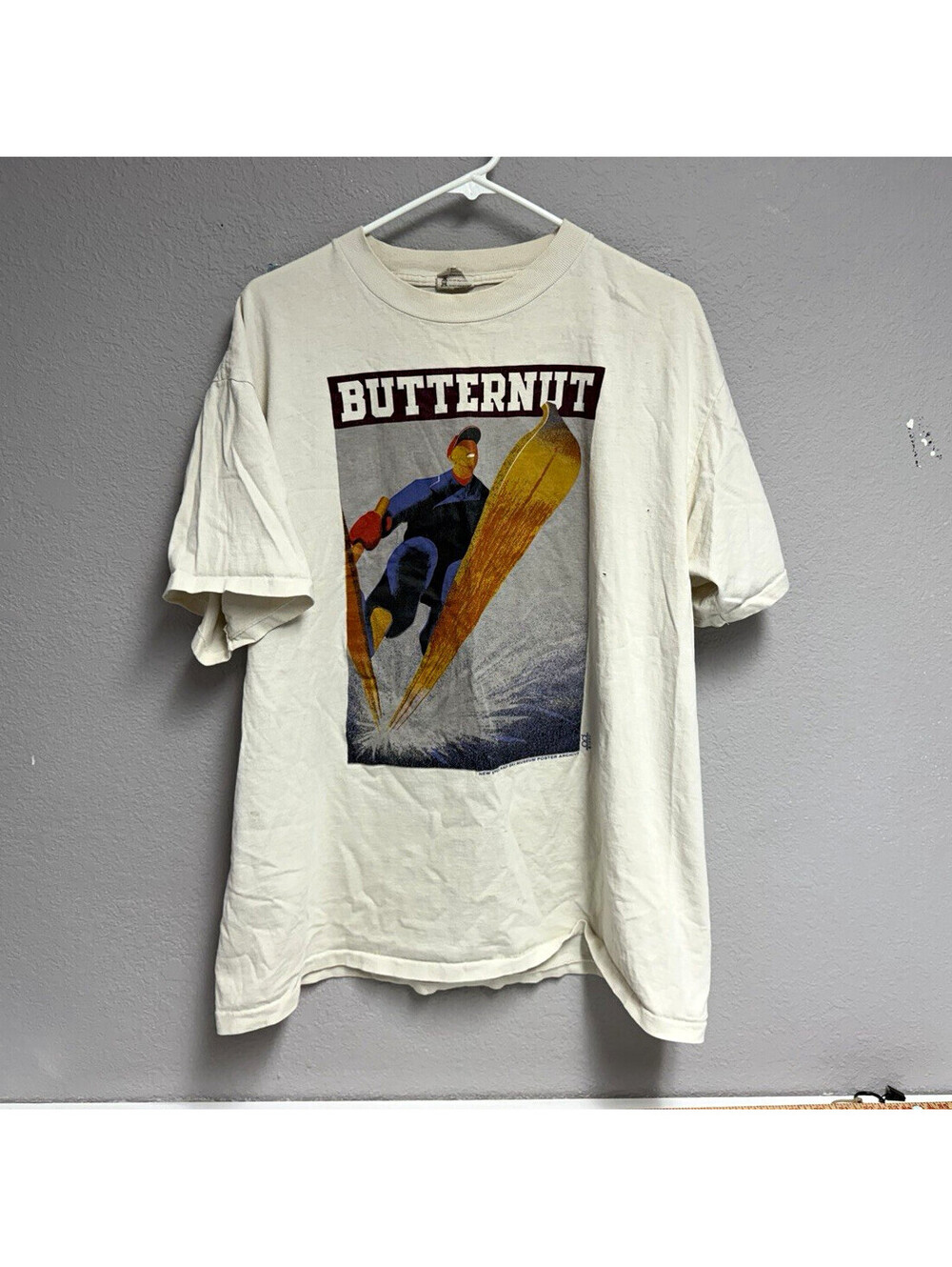 Vintage 1992 Ski Butternut T Shirt / Great Barrington MA / Size XL / Small Holes